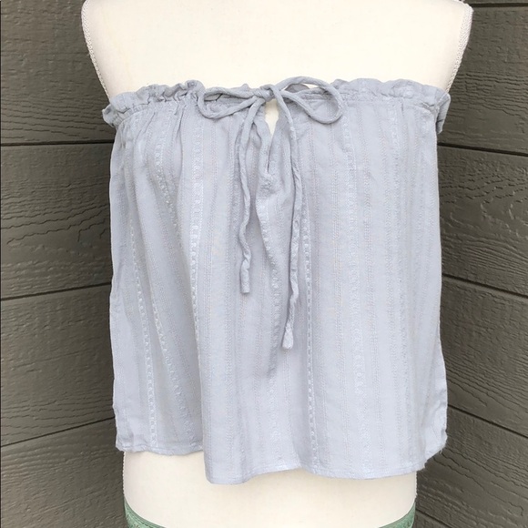 Grade + Gather Tops - Grade & Gather Tie Front Tube Top